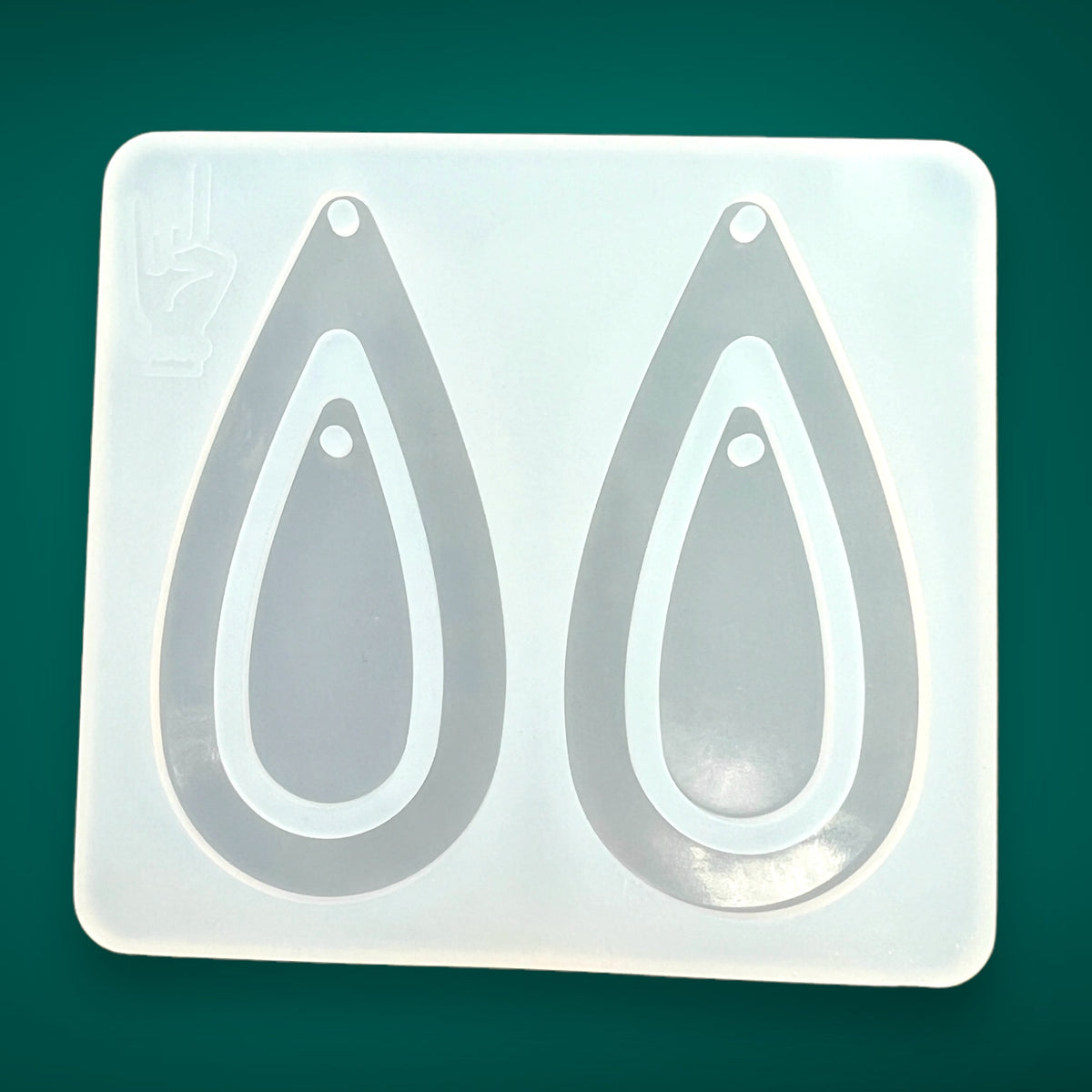 Resin Rockers Exclusive Premium Dual Slim Teardrop Dangle Earring Mold for UV and Epoxy Resin Art Jewelry