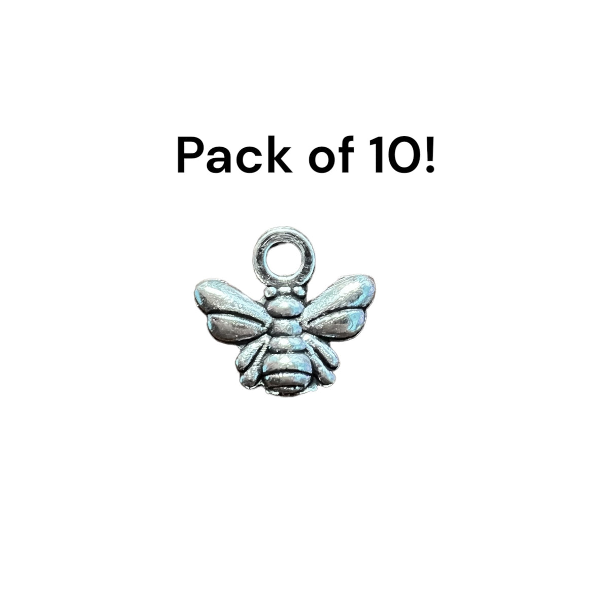 Mini Bee Pen Charm 10 Pack