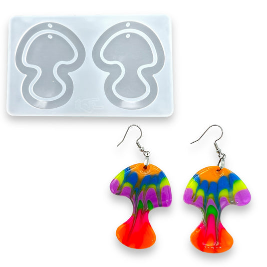 Dual Mushroom Dangle Earring Mold