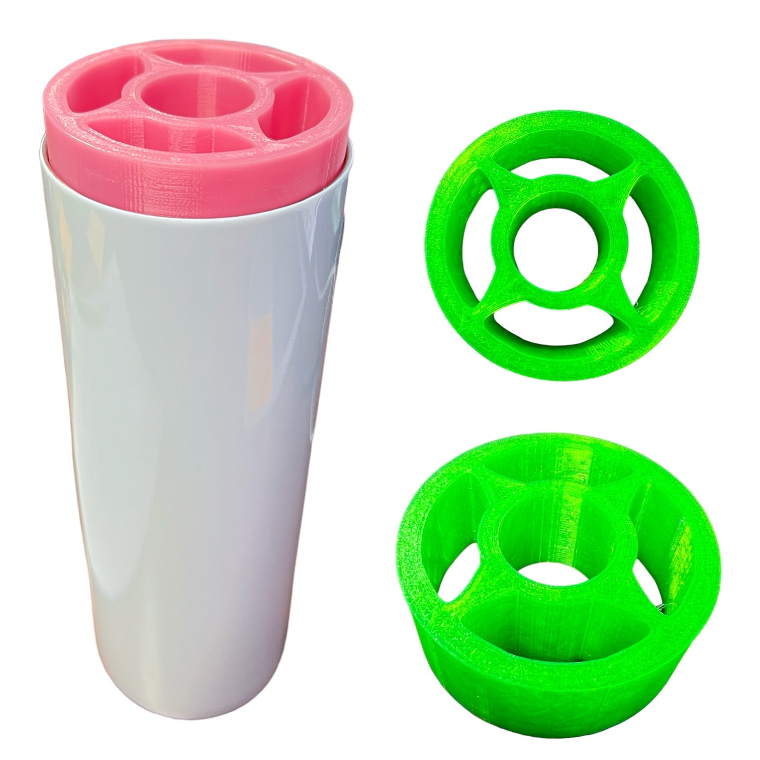 20 oz Skinny Wine and Coffee Tumbler Attachment Tool for 3/4” PVC Turners