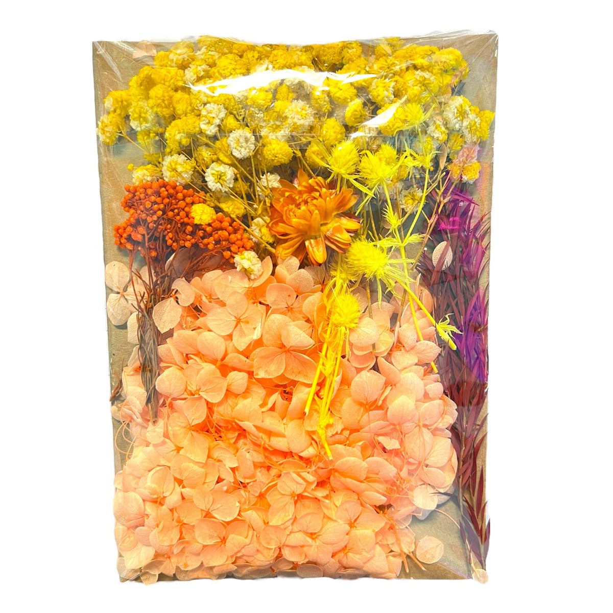 Sunset in July Multi-colored Variety of Dried Real Natural Flowers For Epoxy &amp; UV Resin Art