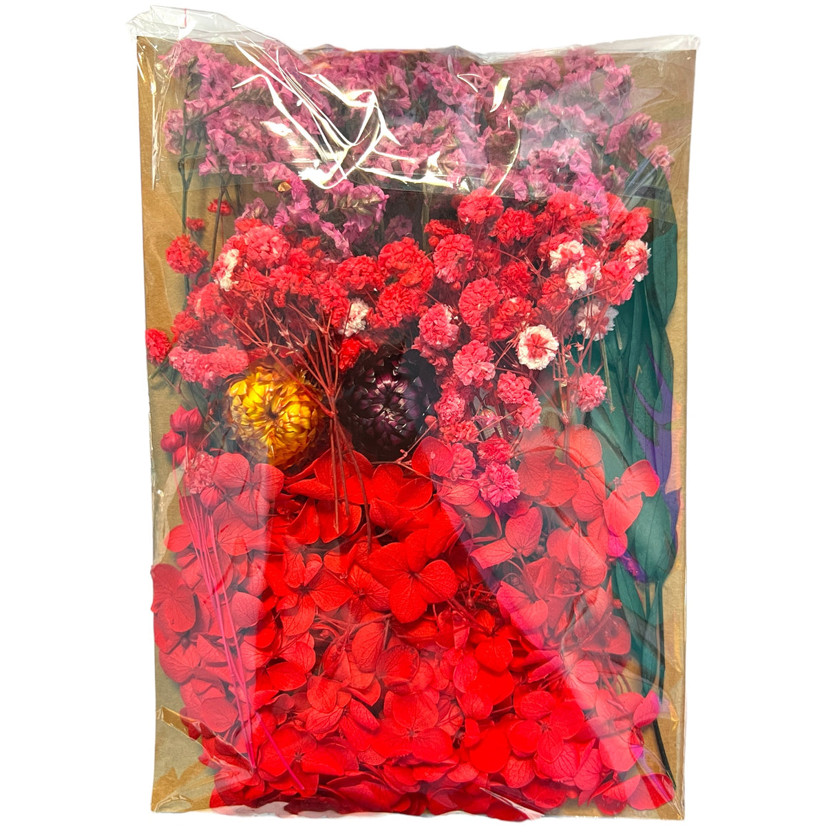 Paint The Town Red Multi-colored Variety of Dried Real Natural Flowers For Epoxy &amp; UV Resin Art
