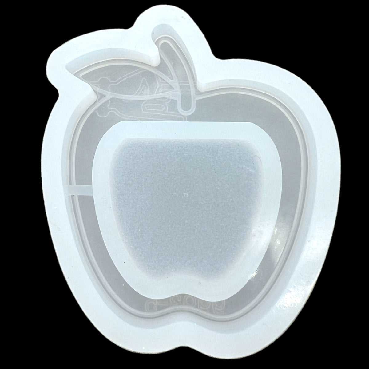 Apple Teacher Shaker Badge Reel or Phone Grip Shaker Silicone Mold for Epoxy and UV Resin Art