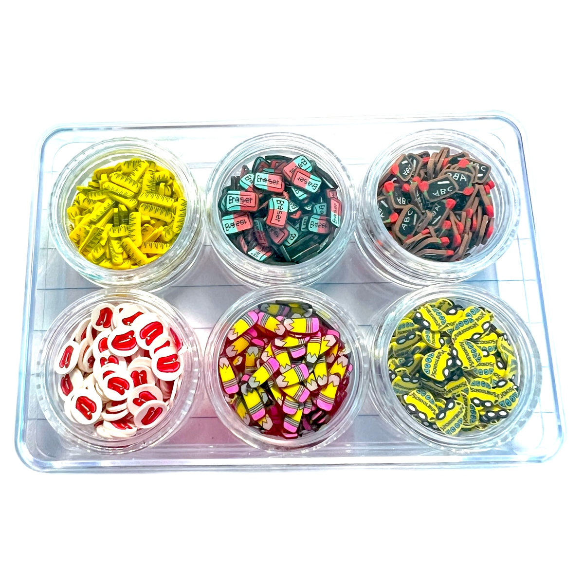 Teacher Life Combo Set of Polymer Clay Pieces for Epoxy and UV Resin Art