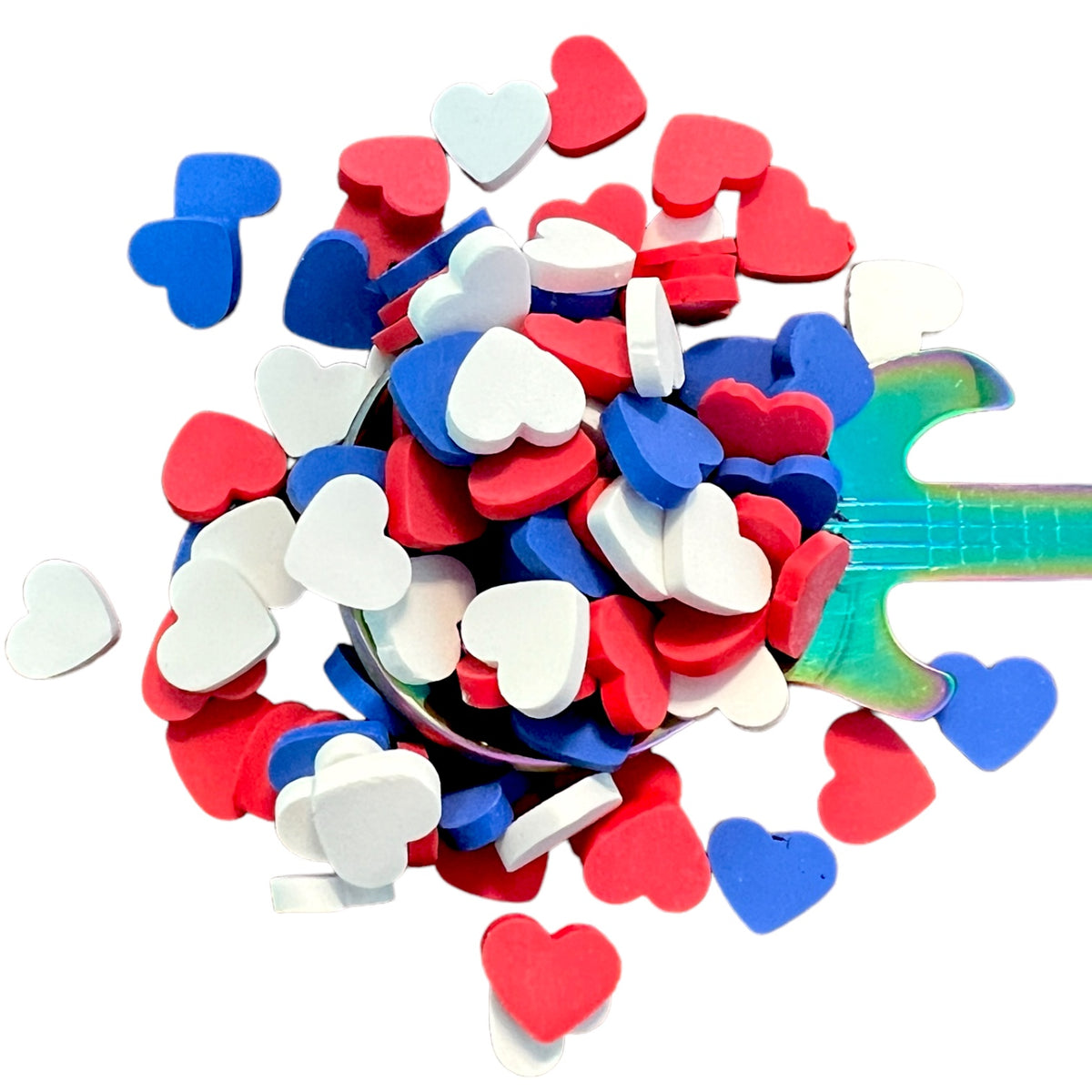 Chunky Hearts Polymer Clay Pieces for Epoxy and UV Resin Art - 4 Options Available!