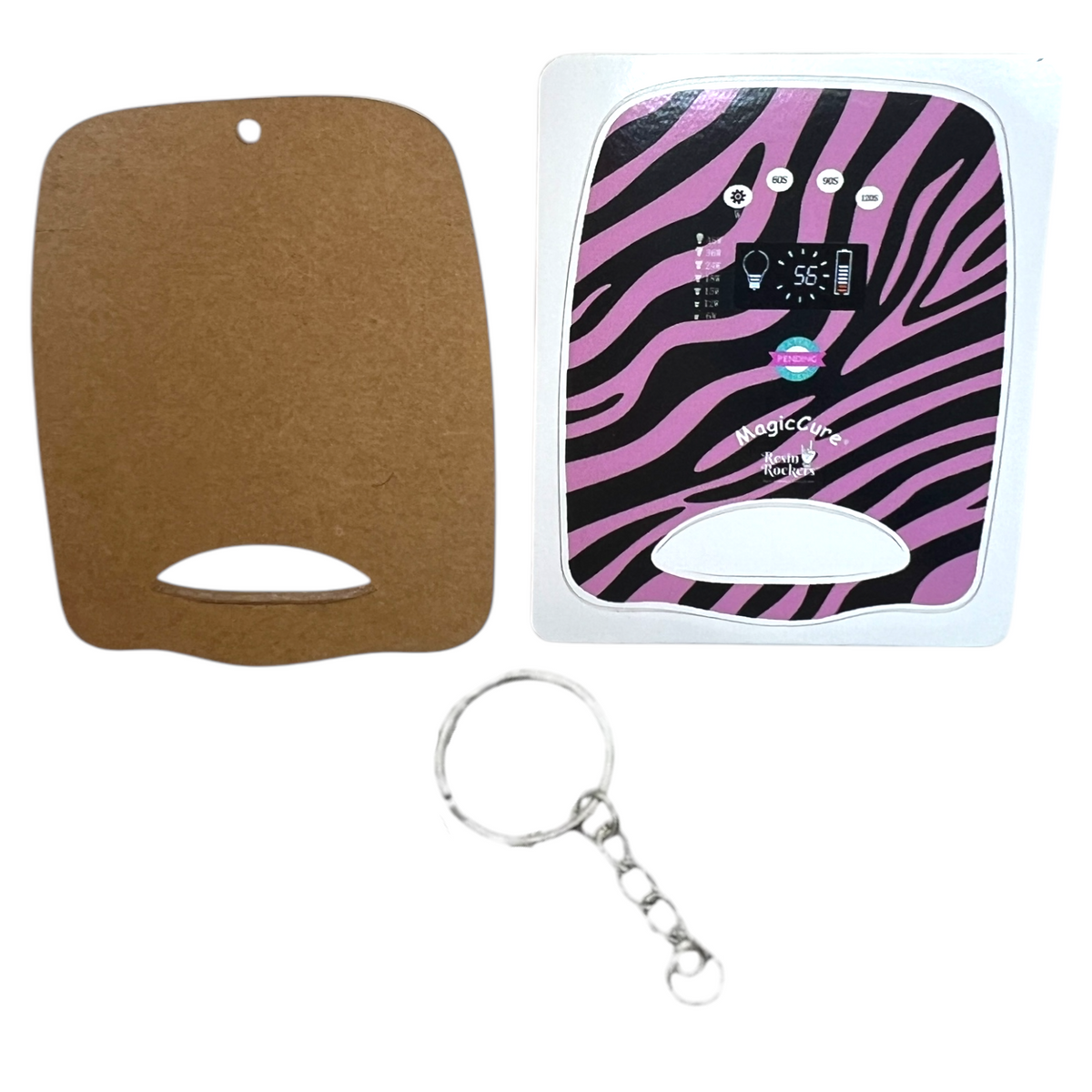 Zebra MagicCure® Acrylic Blank With Vinyl Decal