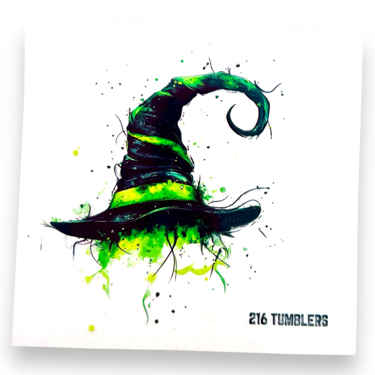 Wicked Bad Witch Hat UV DTF Transfer for Tumblers