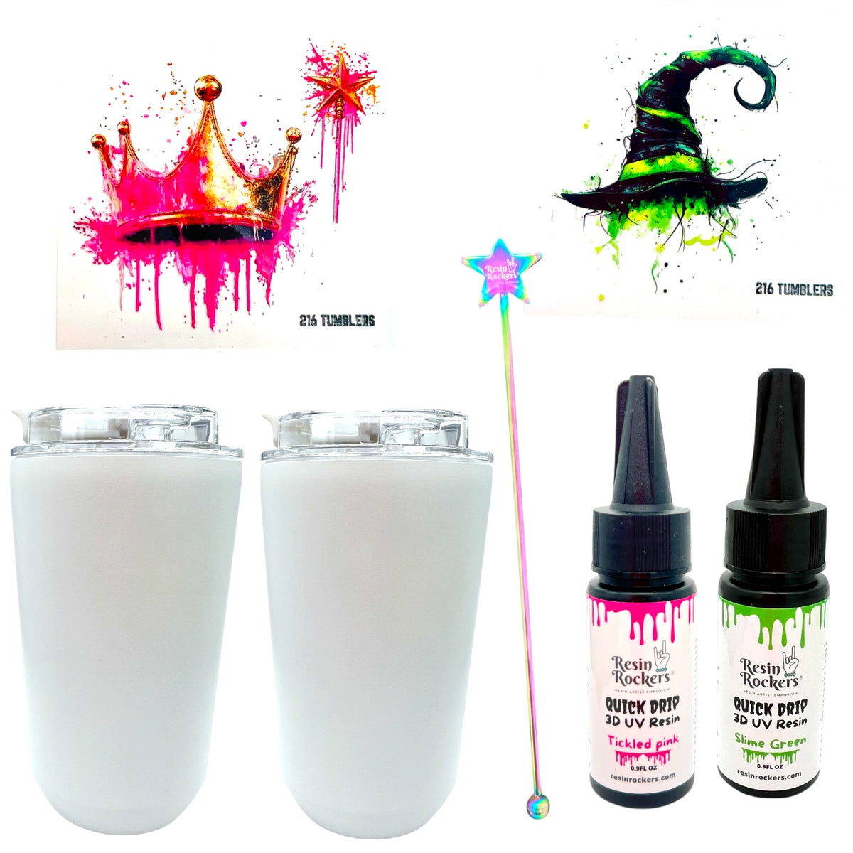 Wicked Awesome Tumbler Bundle Crafting Kit for Resin Art