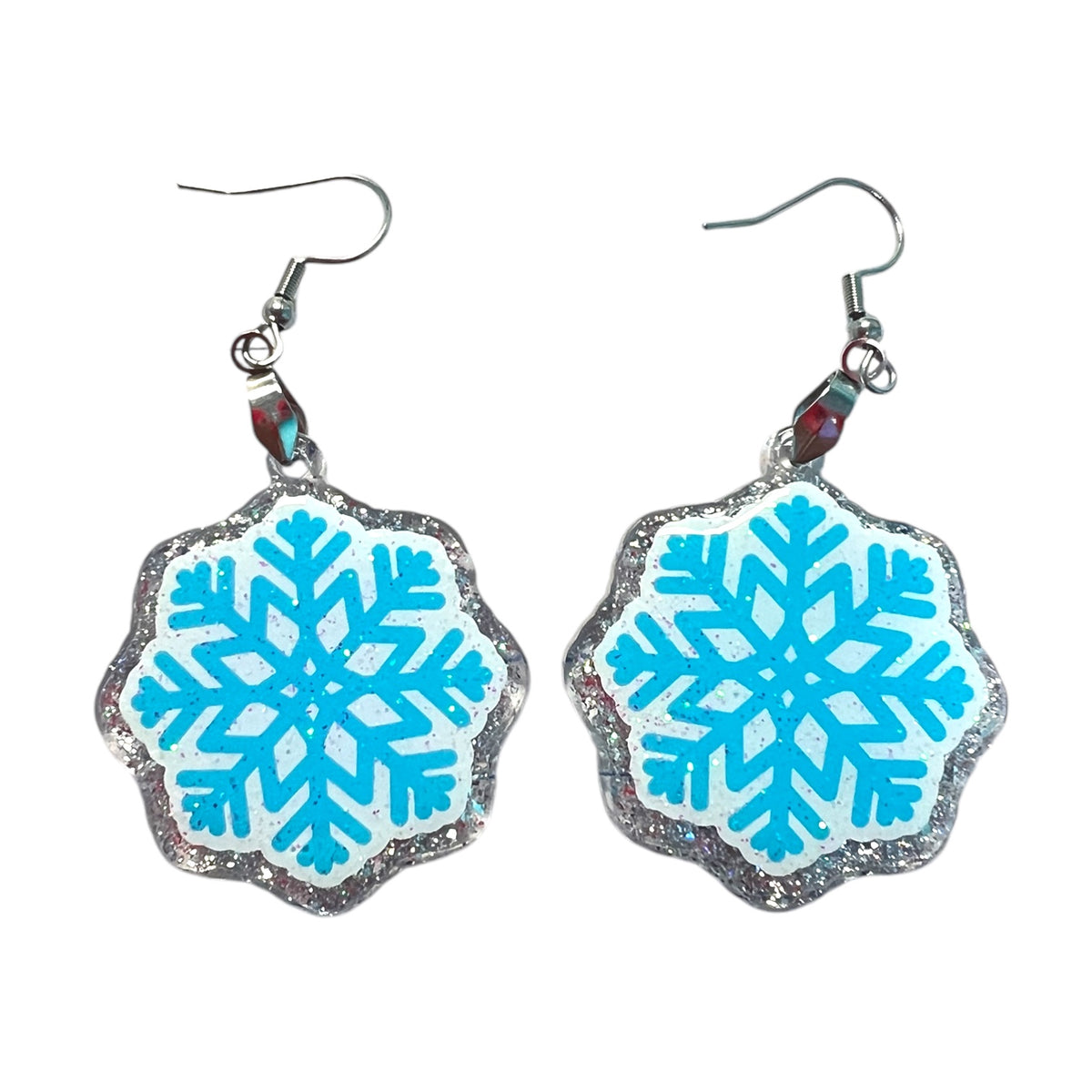 Snowflake Acrylic Blank with Decal Dangle Earring Kit for UV and Epoxy Resin