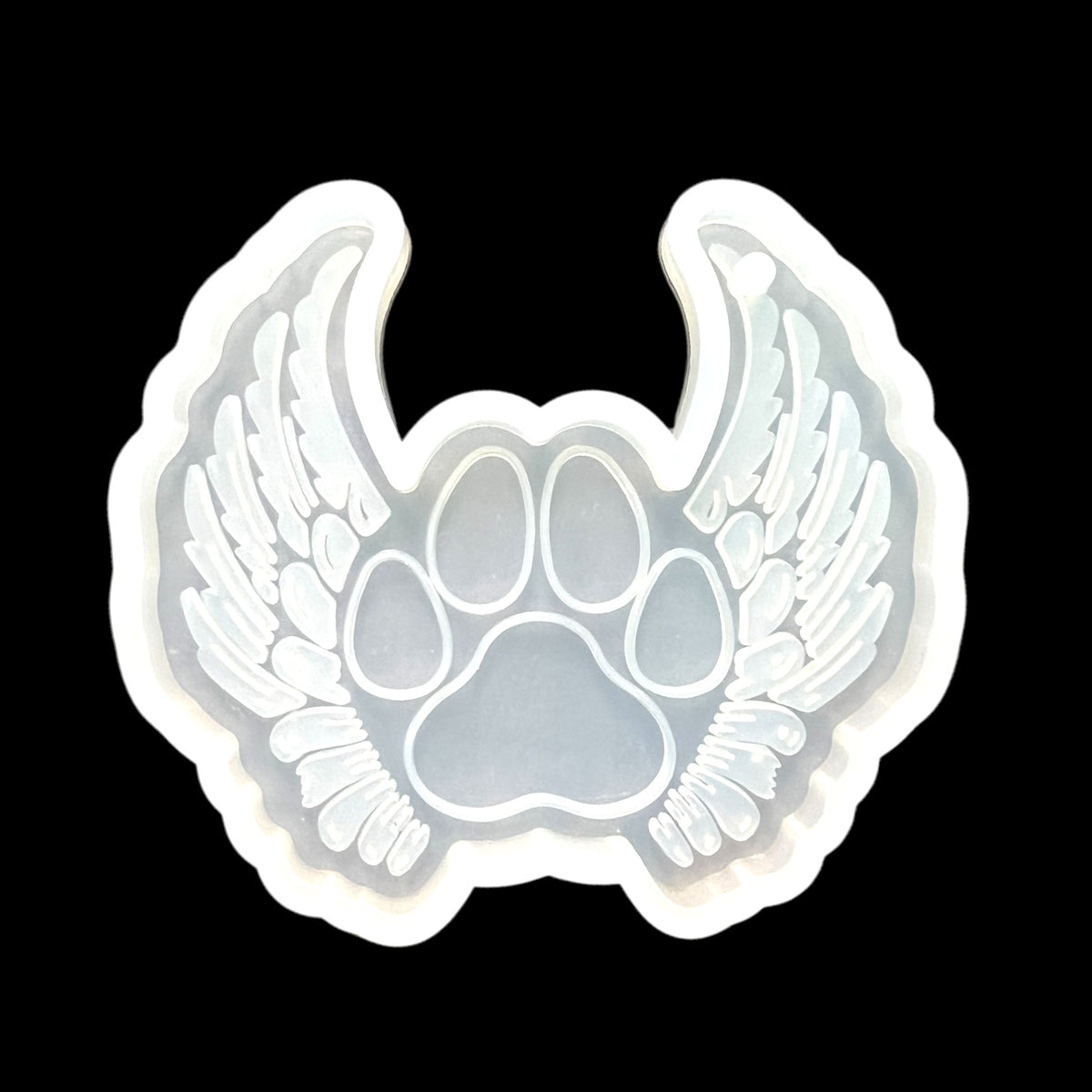 Pet Paw With Wings Keychain Mold