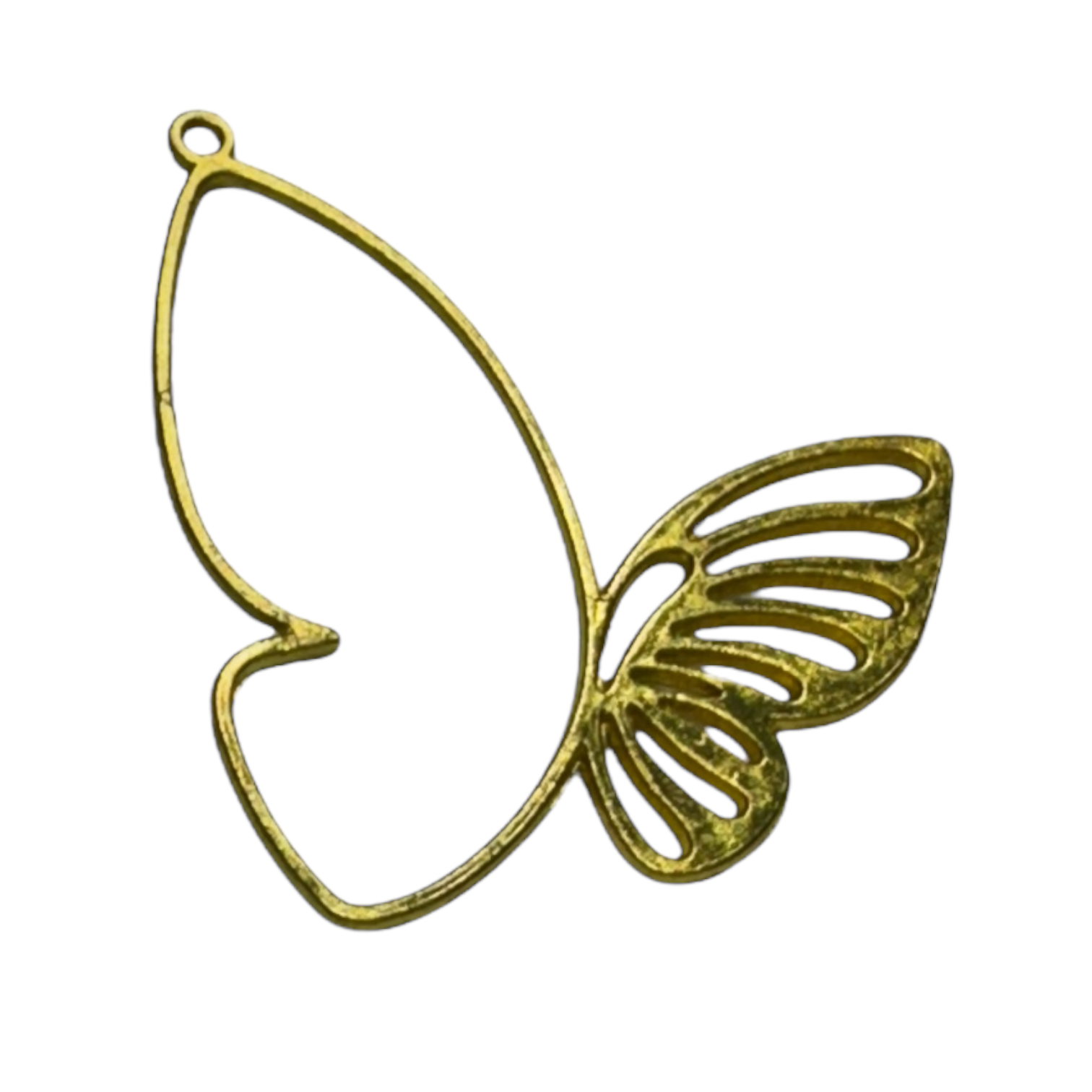 10 Pack of Butterfly Earring or Pendant Blanks in Gold or Silver