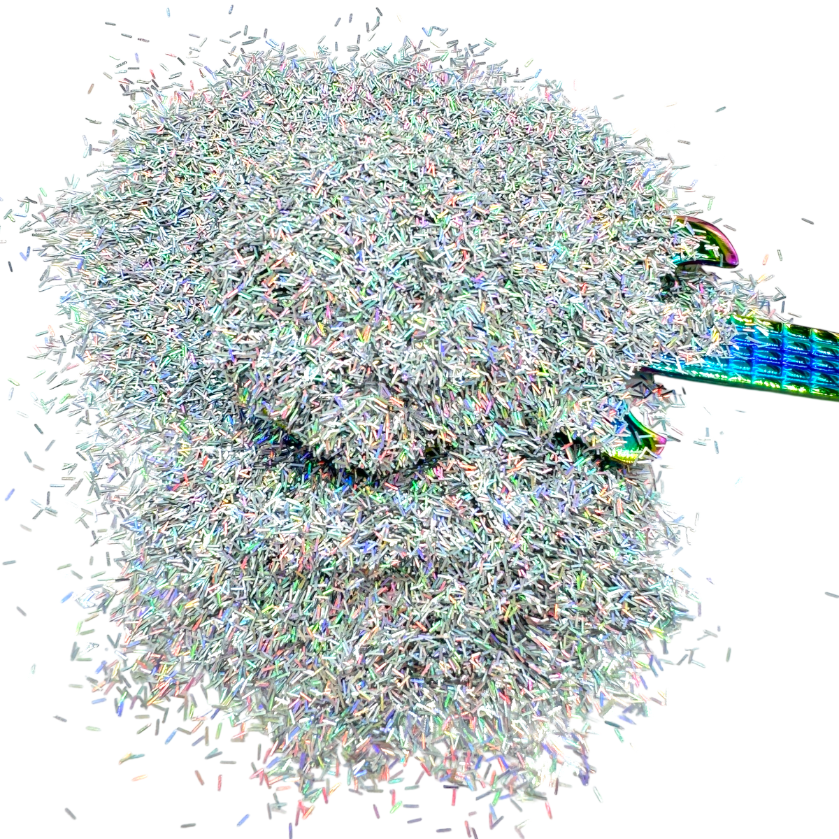Silver Gun Superman Holographic Tinsel Glitter