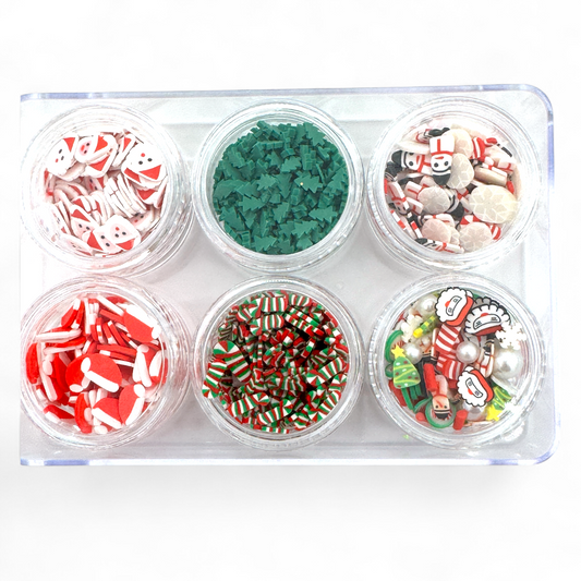 Santa Baby Combo Set of Polymer Clay Pieces