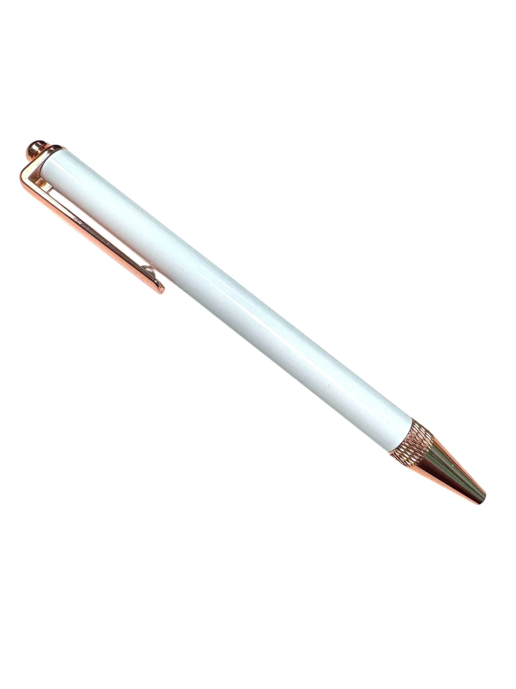 10 Pack Stainless Steel Sublimation Ballpoint Pen Blank With Clip and Sleeve Silver or Rose Gold