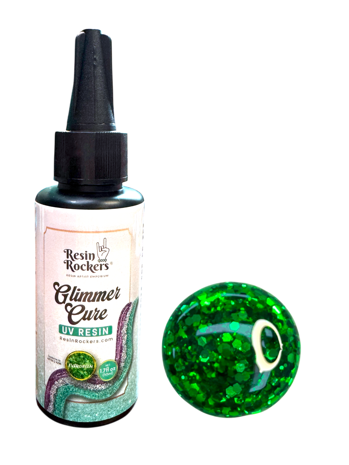 Glimmer Cure Glitter UV Resin Hard Type™️ - Individual Bottles Only