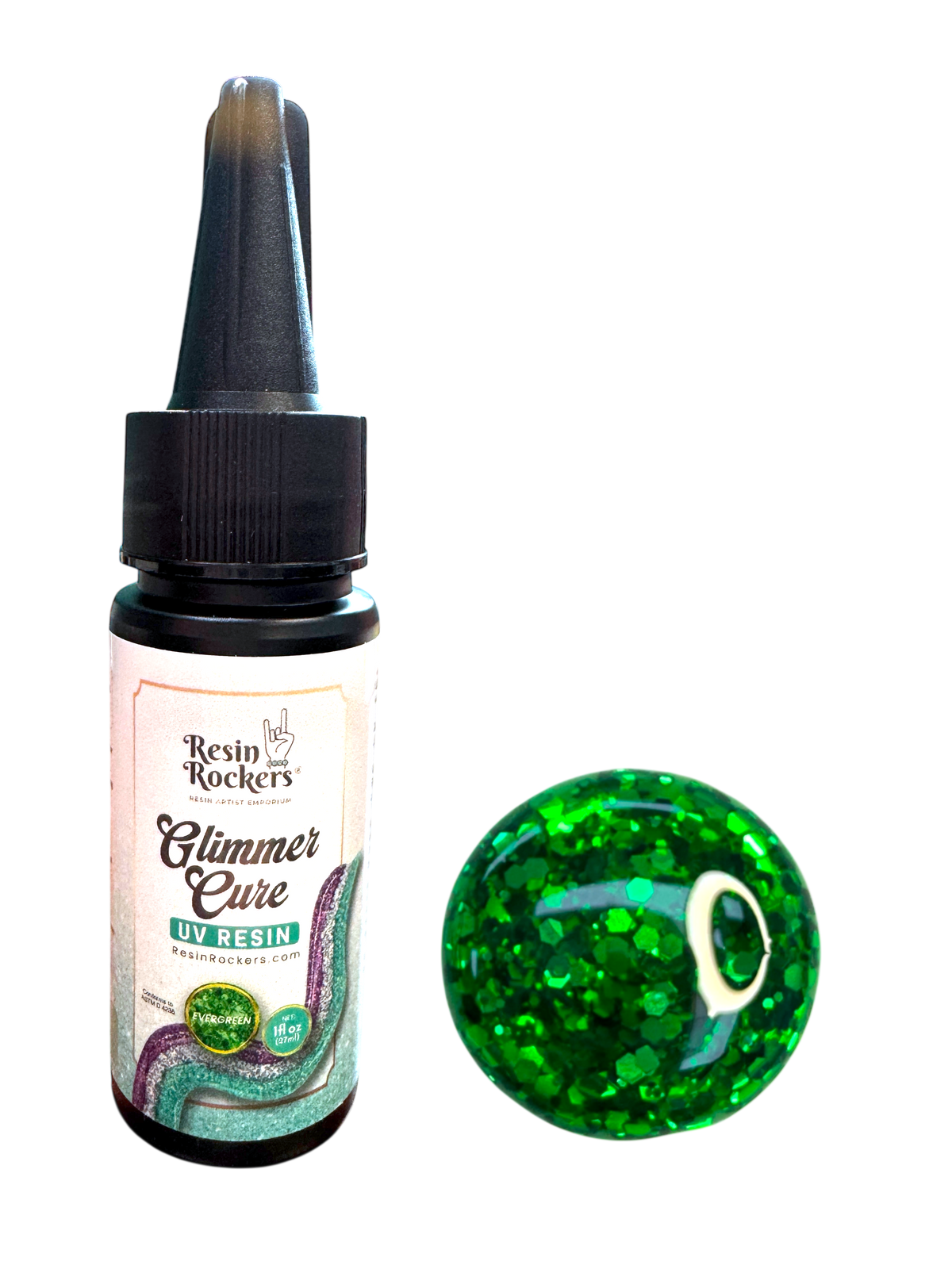 Glimmer Cure Glitter UV Resin Hard Type™️ - Individual Bottles Only