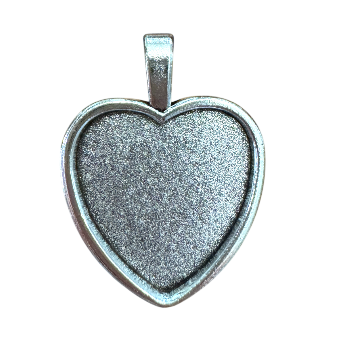 10-Pack of Plain Solid Heart Pendant Bezel Blanks