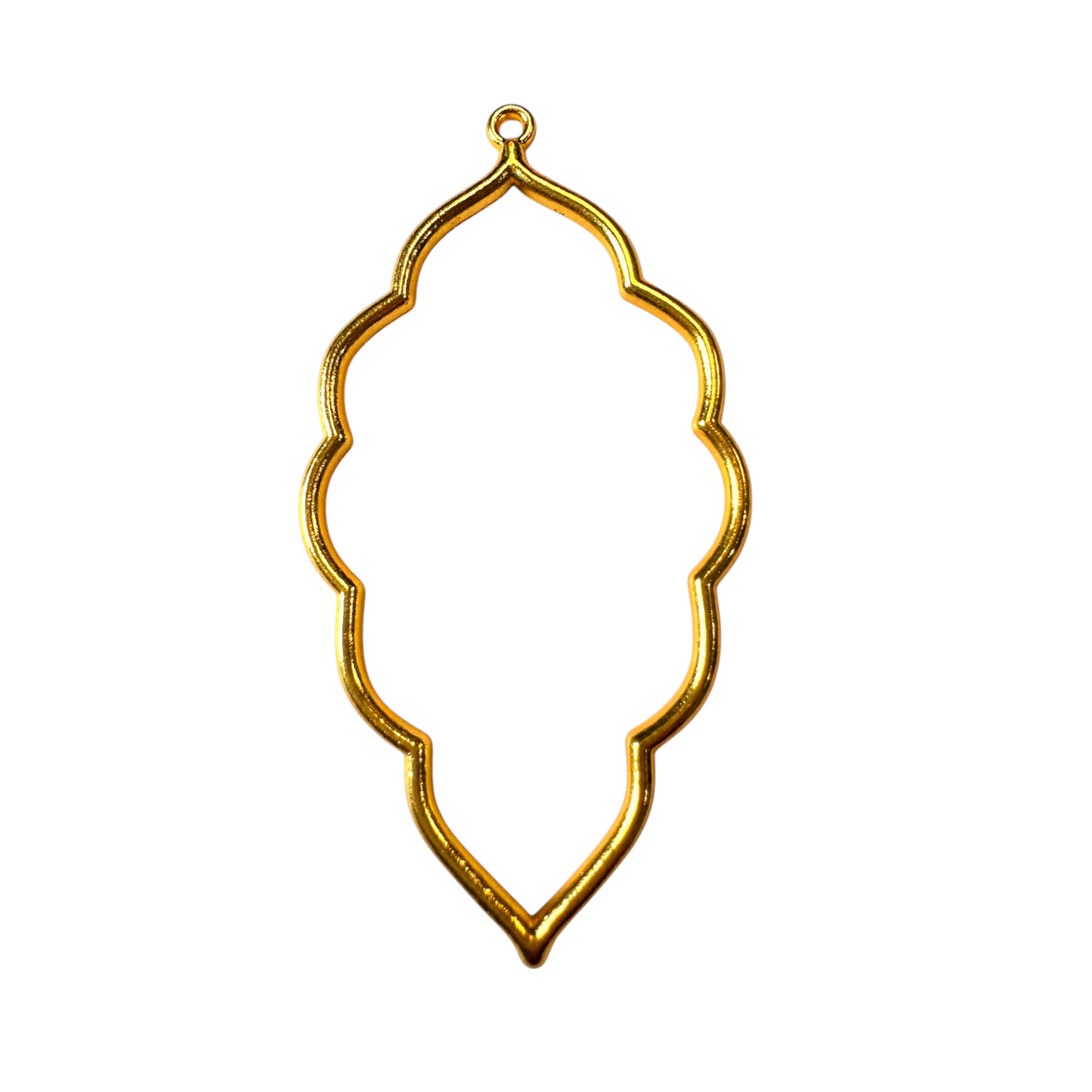 Large Leaf Open Back Bezel Blank - 10 Pcs