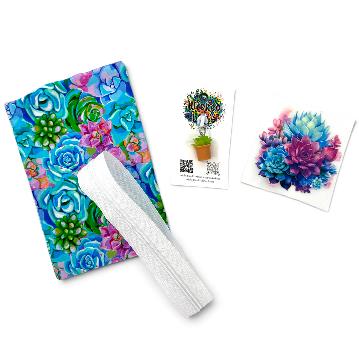 Fabric Kits for Zipper Tumbler with Pre-recorded Tutorial