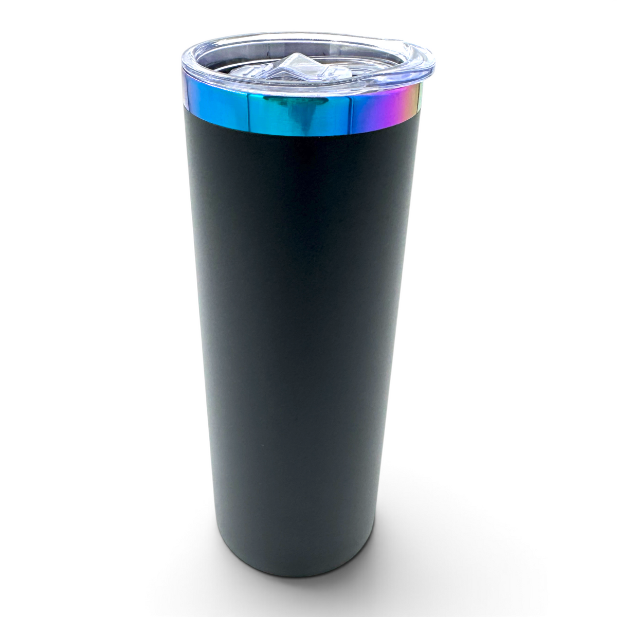 Rainbow Rim Stainless Steel Skinny Tumbler Blanks - 20oz