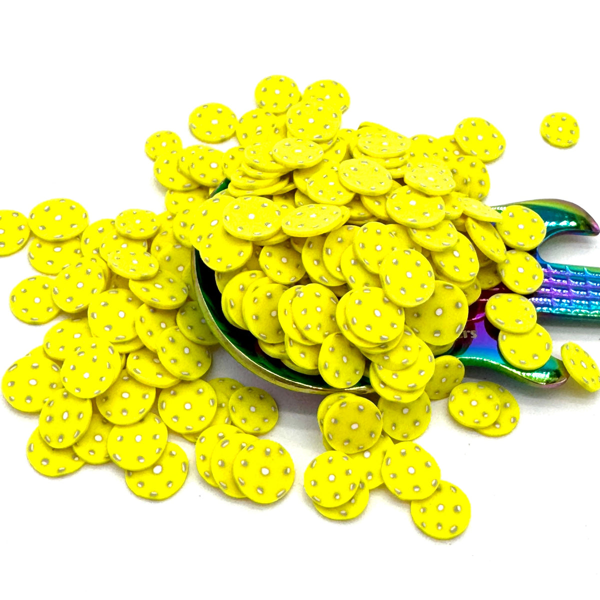 Pickleball Ball Polymer Clay Pieces