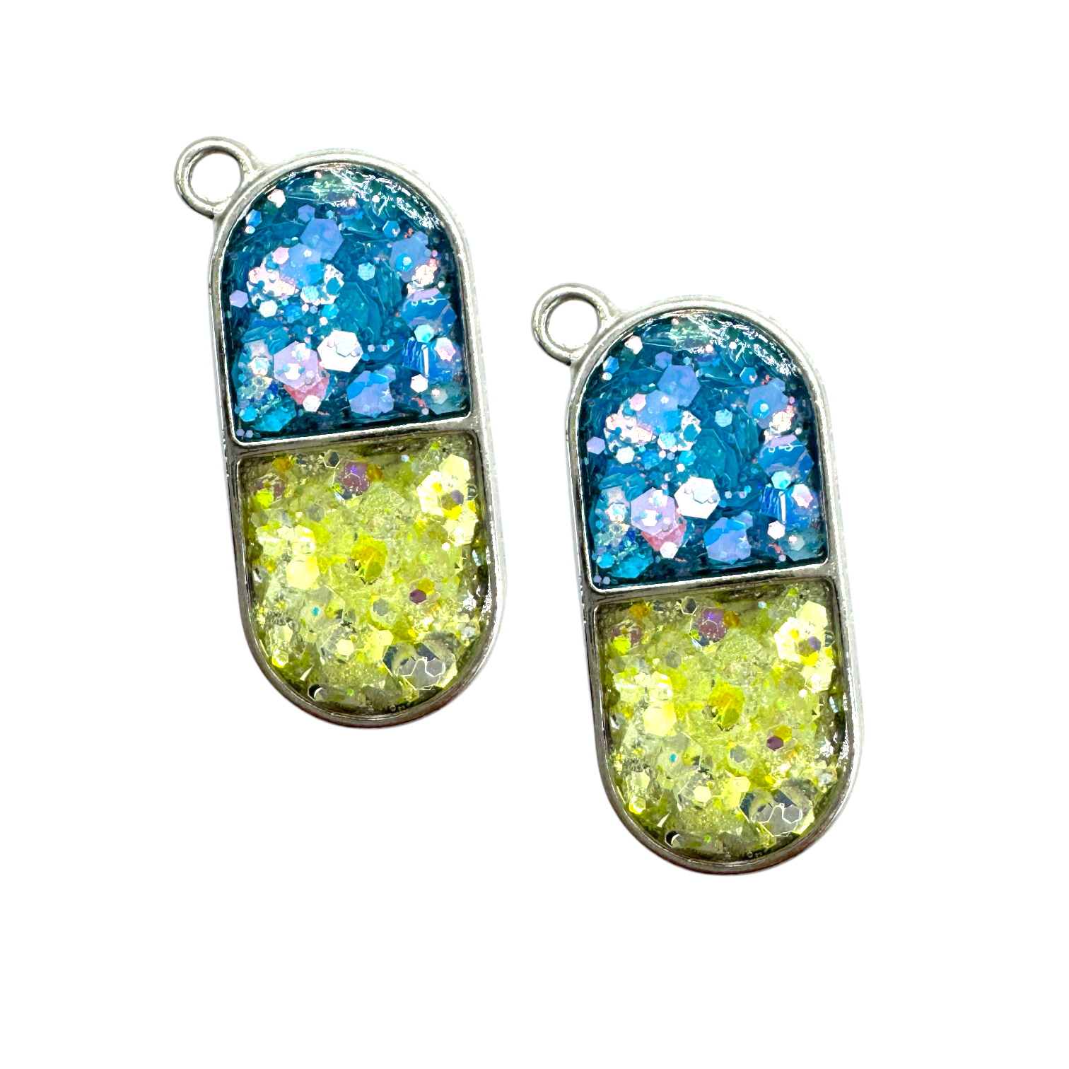 10-Pack of Pill Open Back Pendant or Earring Bezel Blanks