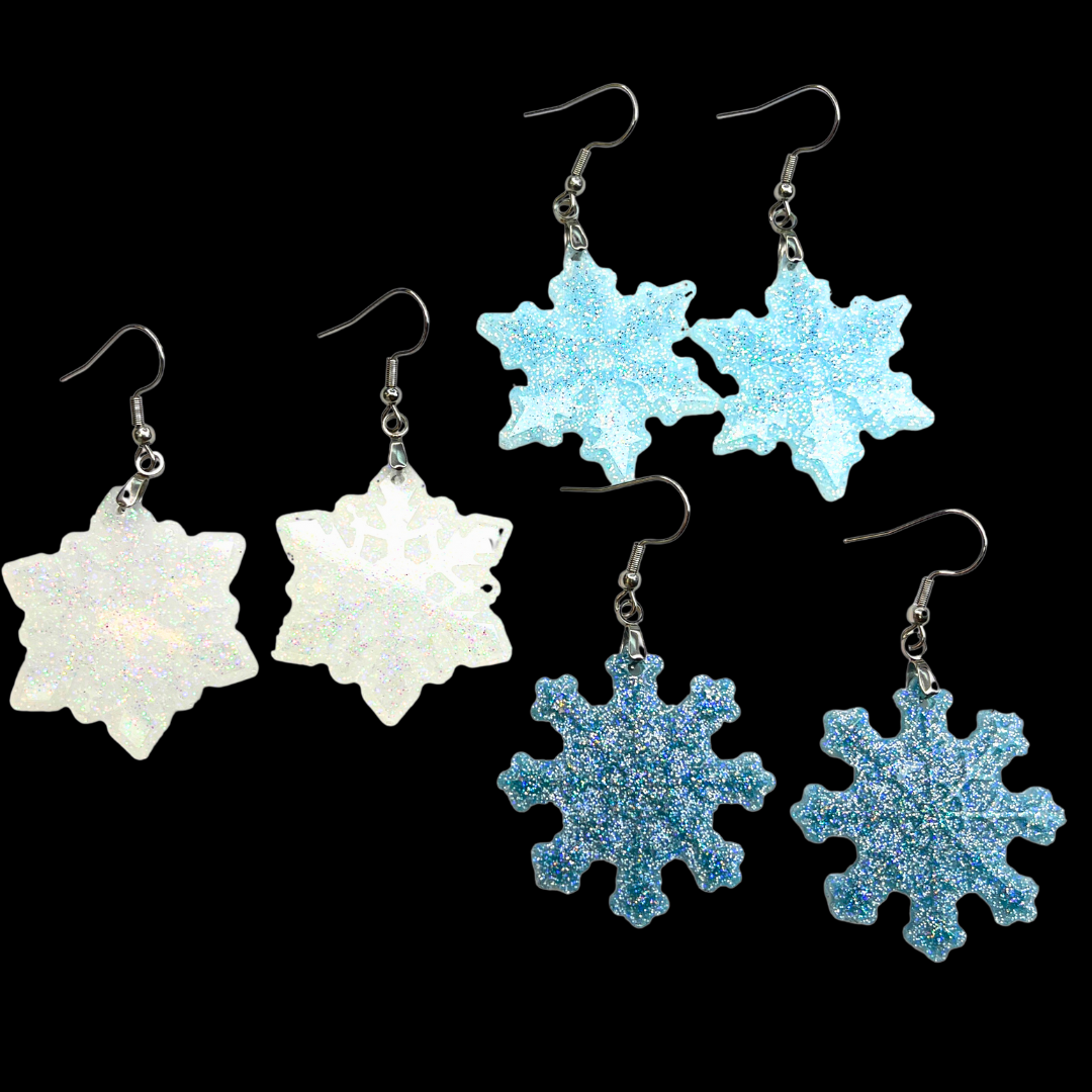 3 Set Snowflake Earring Mold