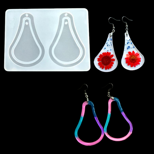 Dual Pear Dangle Earring Mold