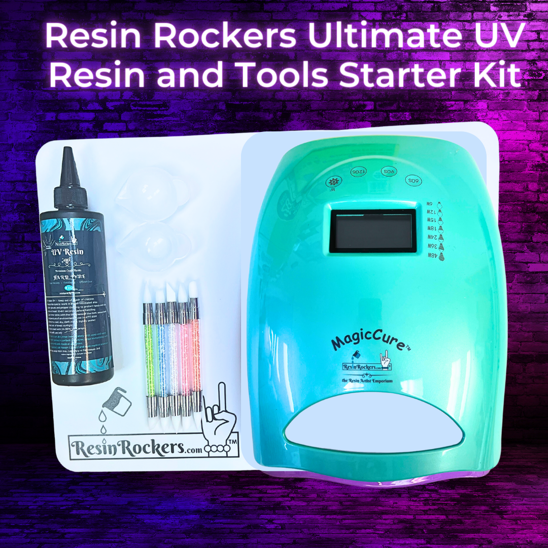 Resin Rockers 1:1 Gallon Epoxy Resin Bundle Starter Kit with Tools & M