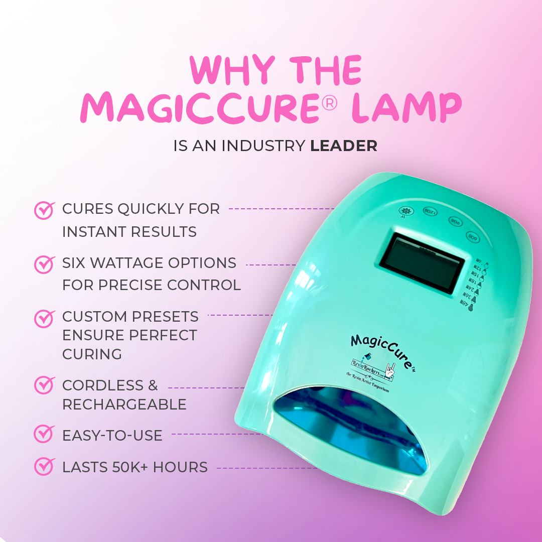 Resin Rockers MagicCure® LED 360 Curing Lamp for UV Resin MC100 - Multiple Colors Available!