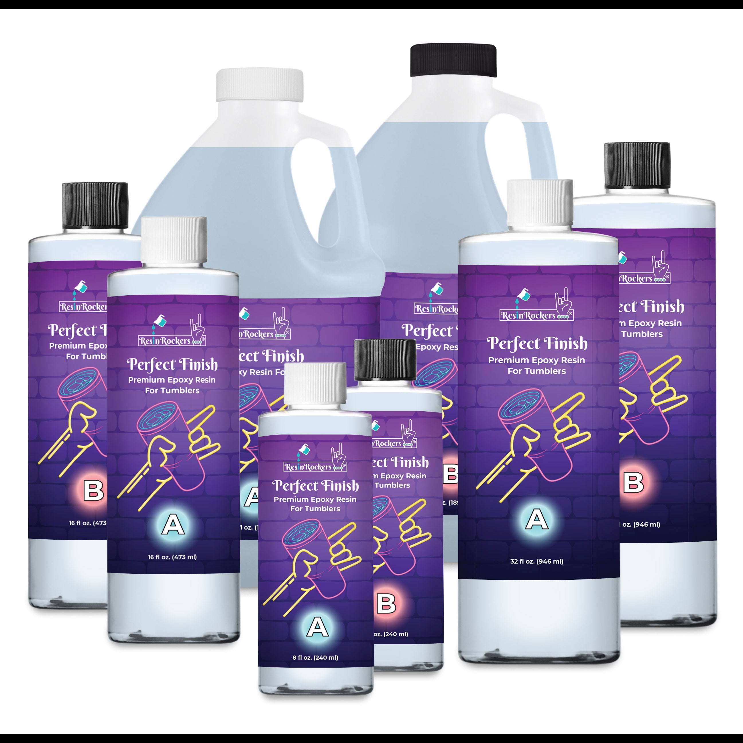 Perfect Finish™️ Premium Artist Epoxy Resin For Coating Tumblers and Artwork