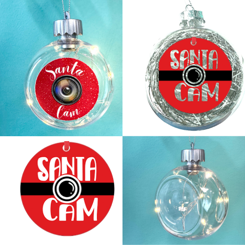 Tinsel Flat-sided Globe Ornament Blank for Epoxy Resin