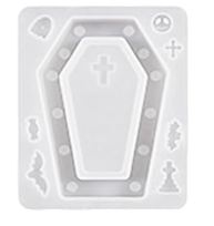 Coffin Shaker Badge Reel or Phone Grip Mold with Pre-cut Film