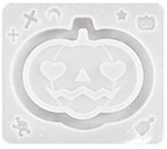 Jack-o-lantern Pumpkin Shaker Badge Reel or Phone Grip Mold with Pre-cut Film