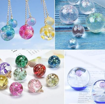 Sphere Marble Bead or Necklace Mold for Epoxy Resin