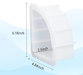Deep Pour Bookend Molds 2 pc