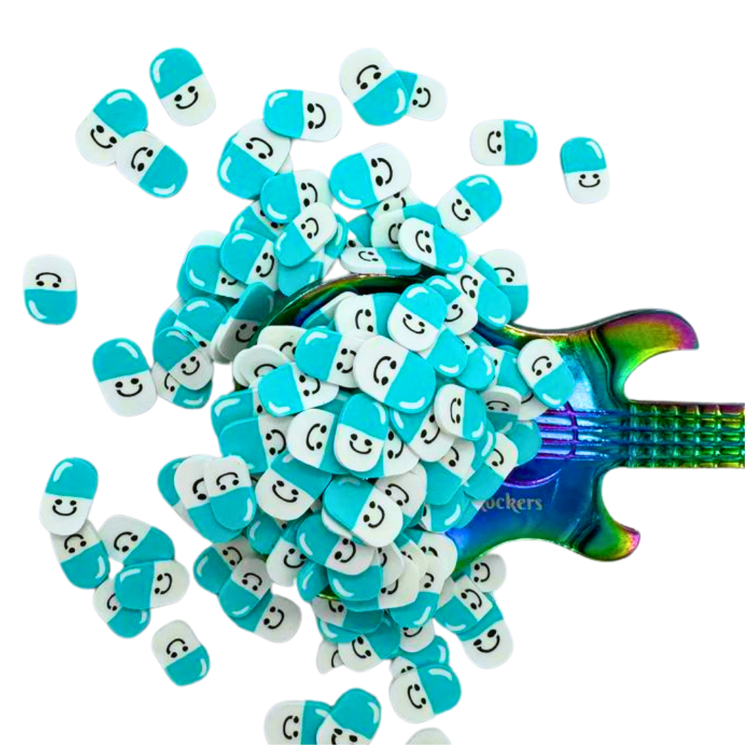 Happy Pills Polymer Clay Pieces