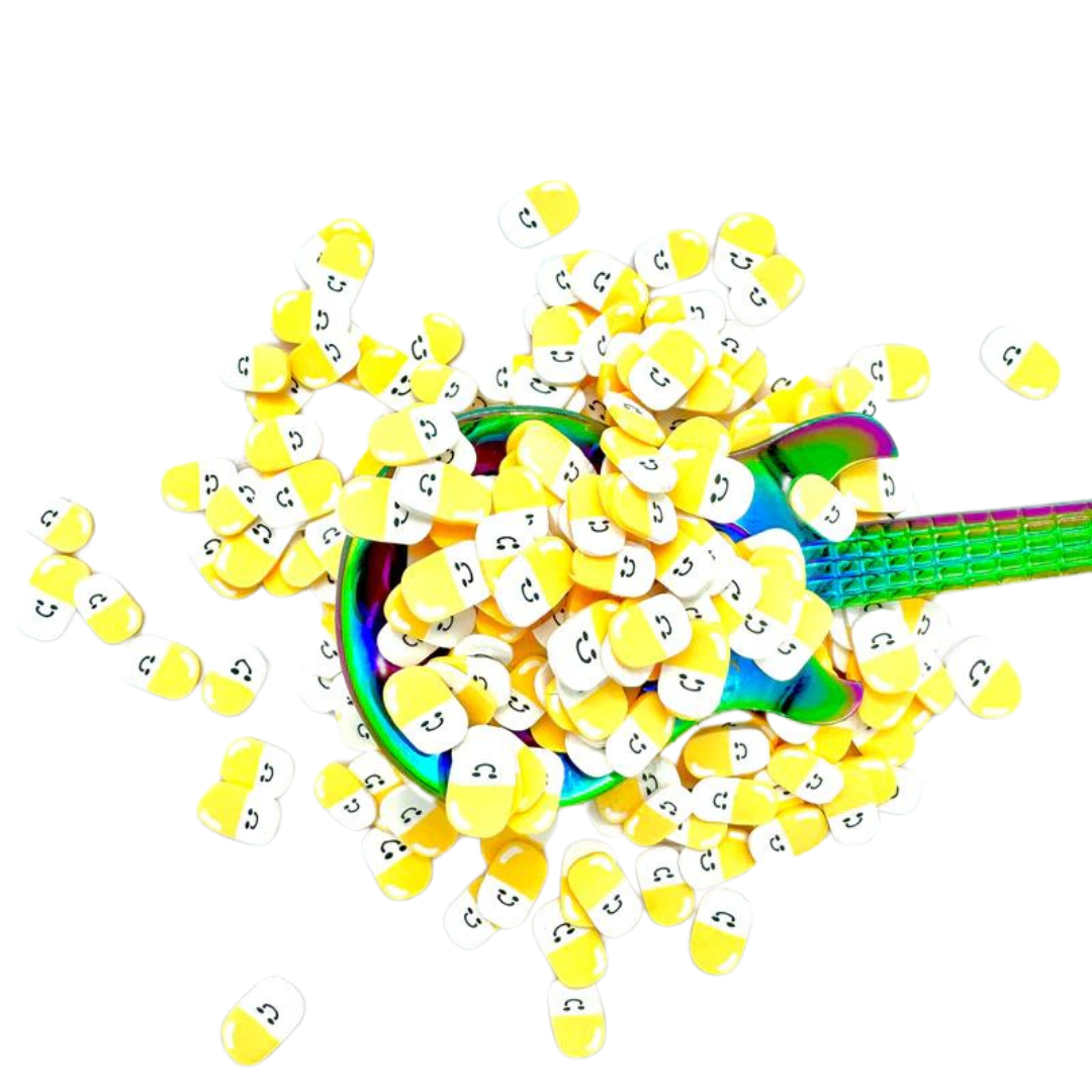 Happy Pills Polymer Clay Pieces