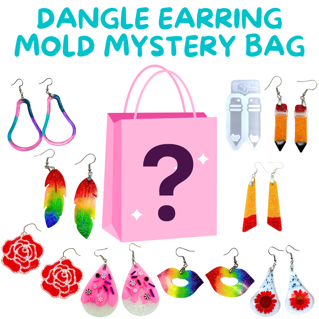 Dangle Earring Mold Mystery Bag for UV and Epoxy Resin