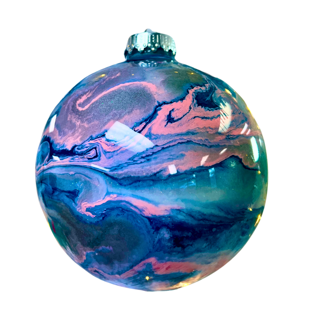 4 Pack of Plastic 4 Inch Ornament Globe Blanks