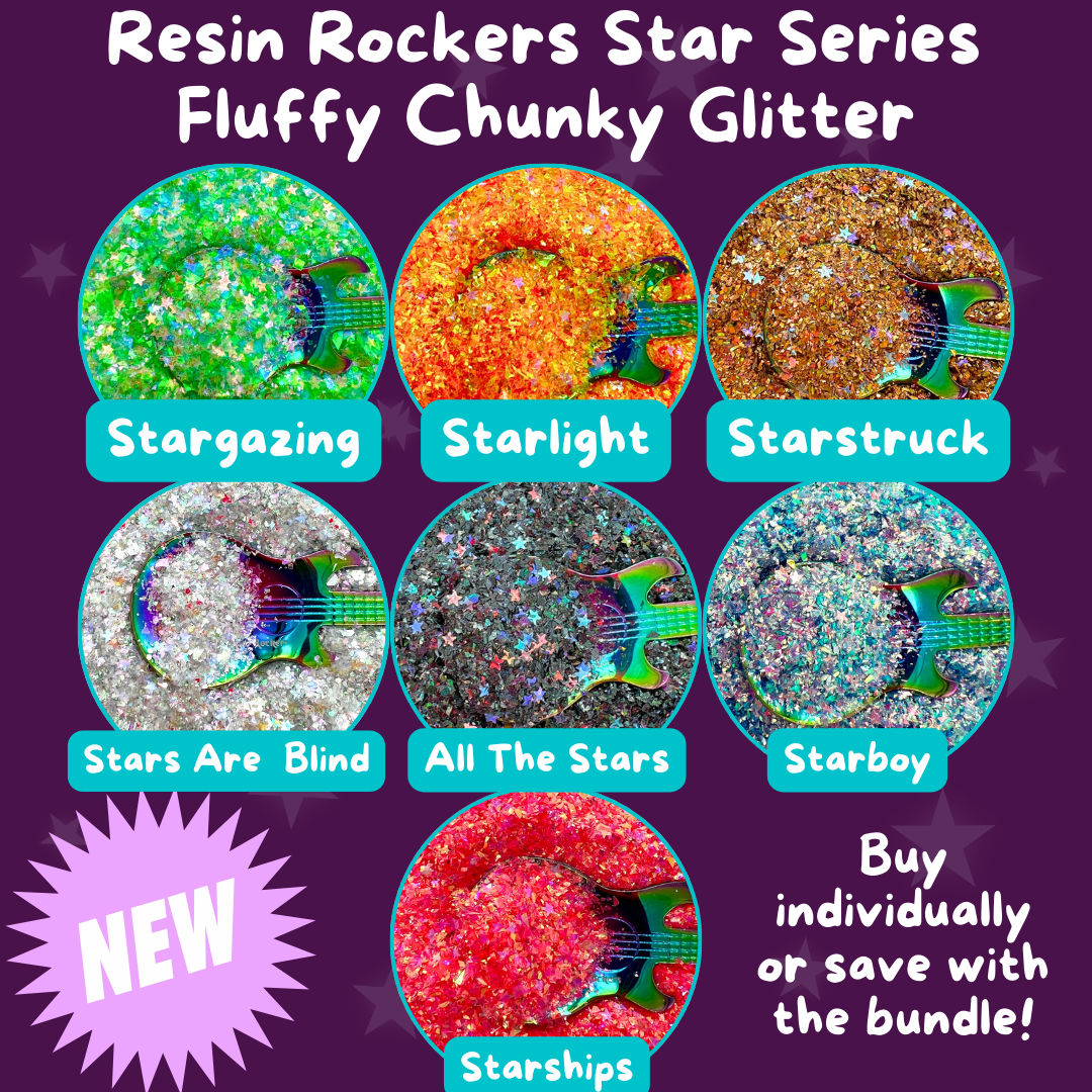 Star Series Chunky Fluffy Glitter Mix Bundle