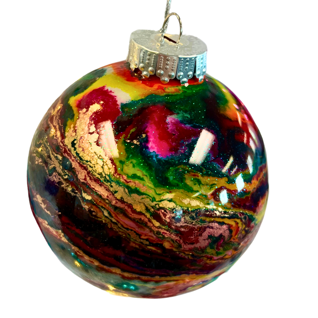 4 Pack of Plastic 4 Inch Ornament Globe Blanks