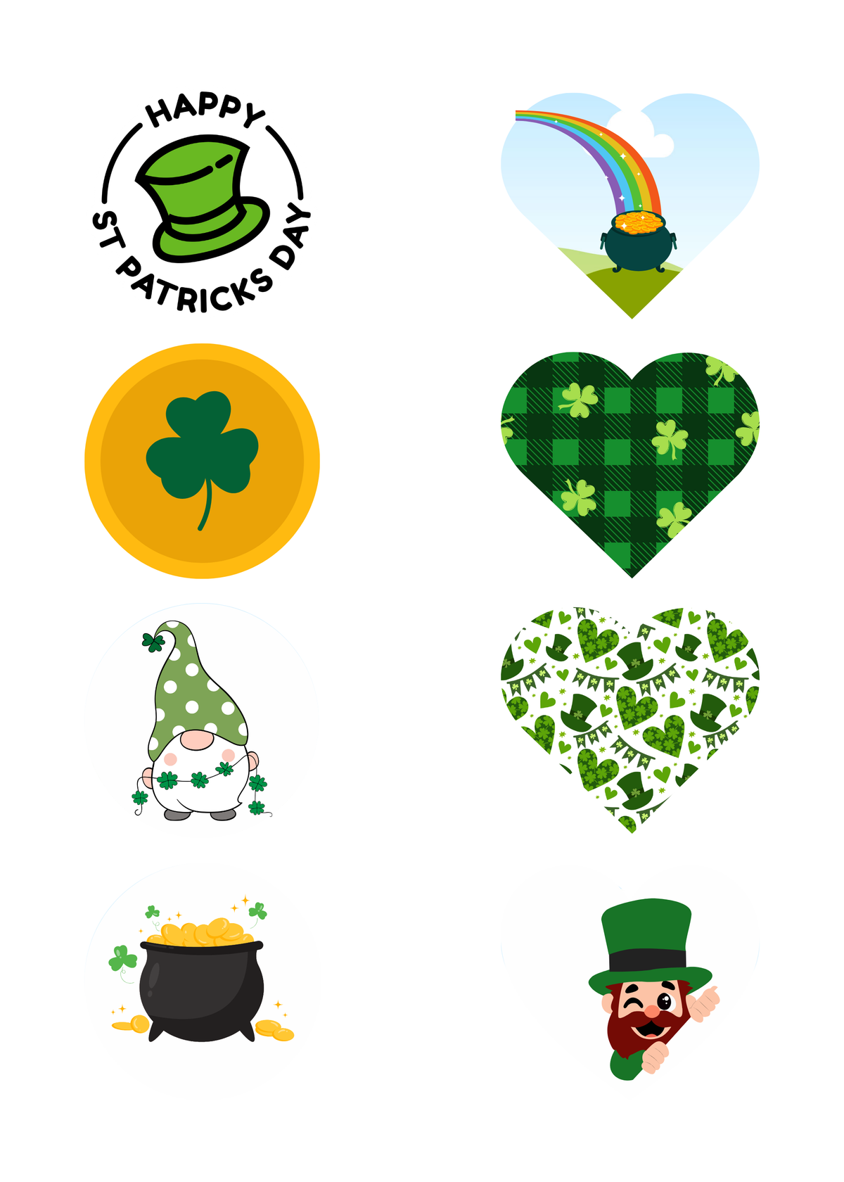 St. Patrick's Day Watch Charm Decal Sheet