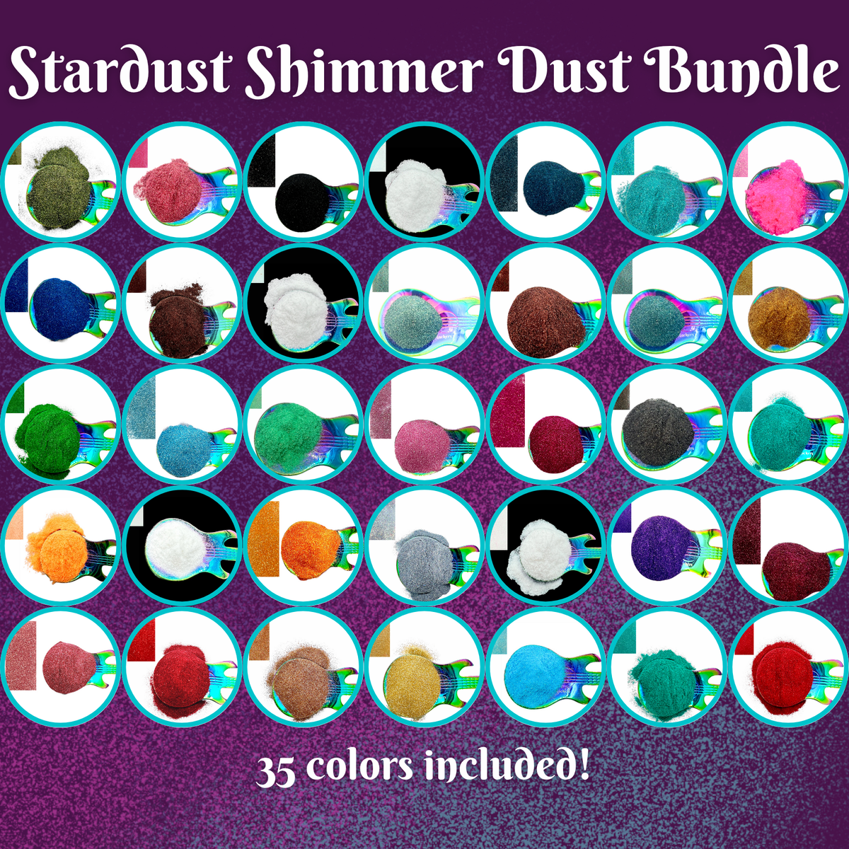 Stardust Premium Shimmer Dust Bundle 35 jars