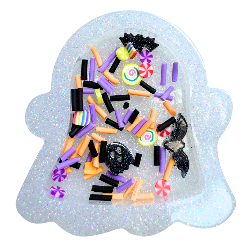 Straight Ghost Shaker Badge Reel or Phone Grip Mold with Pre-cut Film