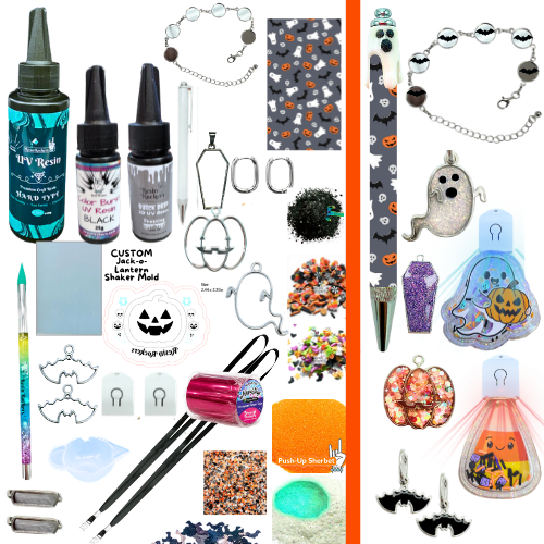 Trick or Treat Trinkets UV Resin Workshop Kit: FREE Class Included! (Pre-Order)