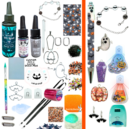 Trick or Treat Trinkets UV Resin Workshop Kit: FREE Class Included! (Pre-Order)