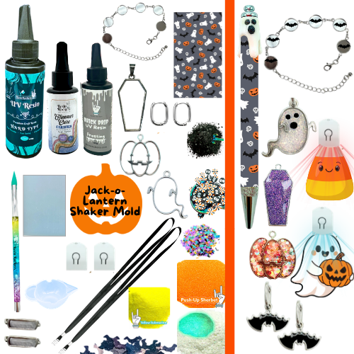 Trick or Treat Trinkets UV Resin Workshop Kit: FREE Class Included! (Pre-Order)