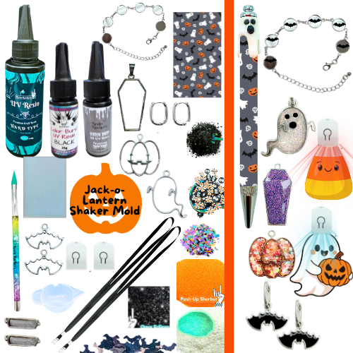 Trick or Treat Trinkets UV Resin Workshop Kit: FREE Class Included! (Pre-Order)
