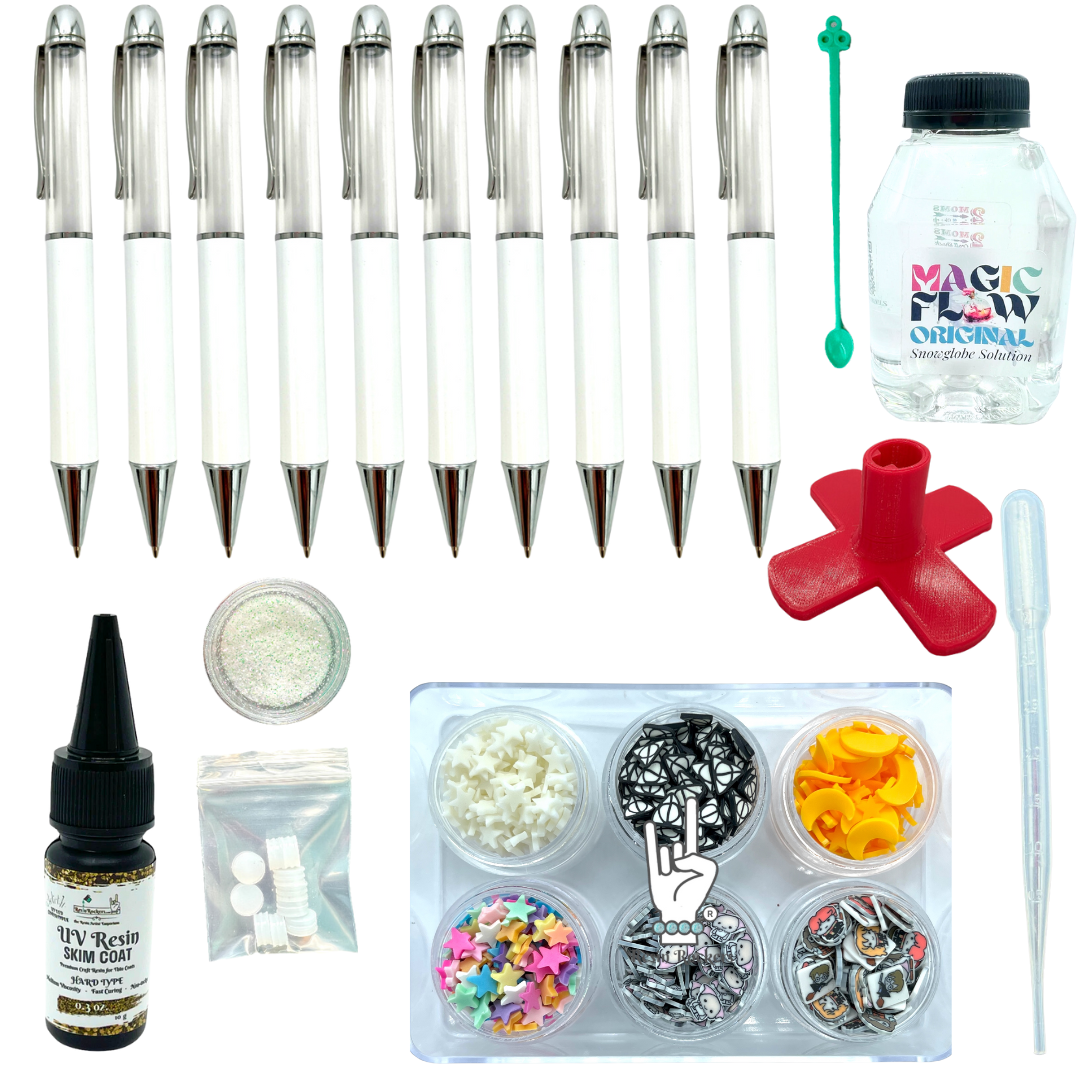 Wizard Snow Globe Chunky Ballpoint Sublimation Pen Crafting Kit